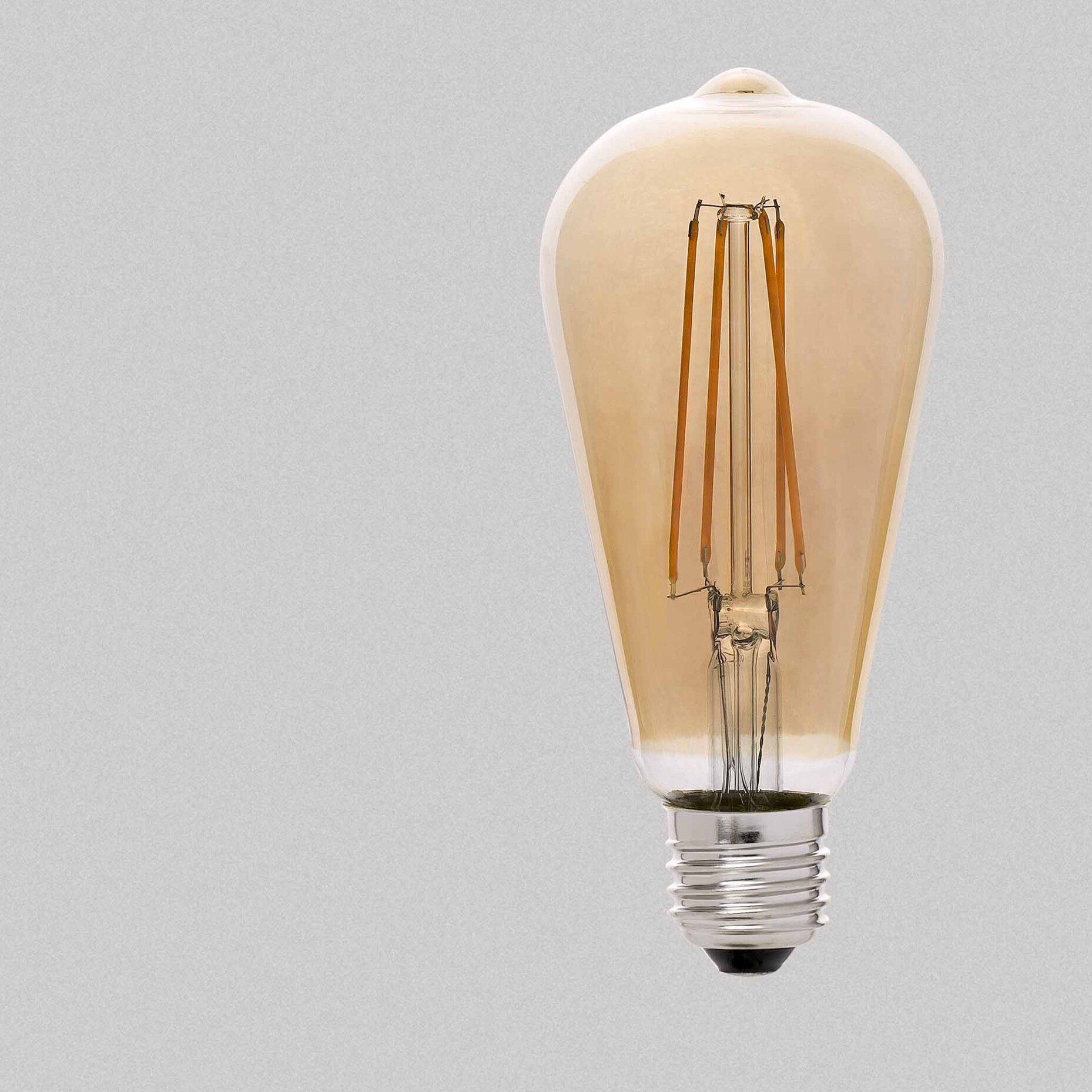 Ampoule DECORATIF FILAMENT LED AMBRE E27 4W 2200K