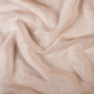 Voilage en polycoton chiné - Rose poudré