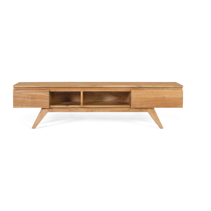 Mueble TV de Madera de Mindi 150 Cm Estilo Nórdico