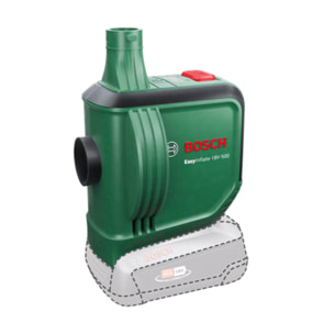 Compresor de batería de desplazamiento positivo EASYINFLATE BOSCH - 18V-500 (SIN BATERÍA) - 0603947200