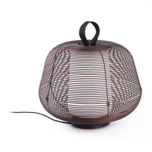 NARA Lampada portatile marrone ossido