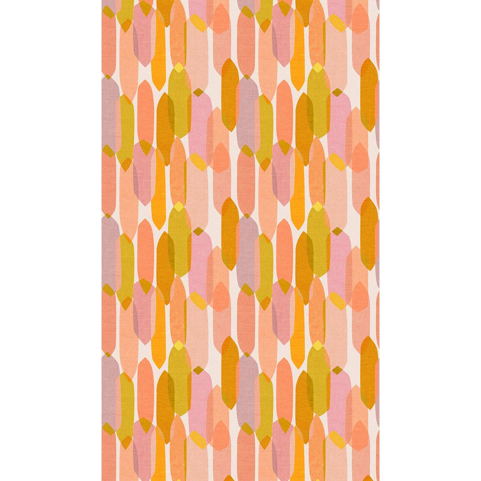 Papier peint patchwork pastel Intissé