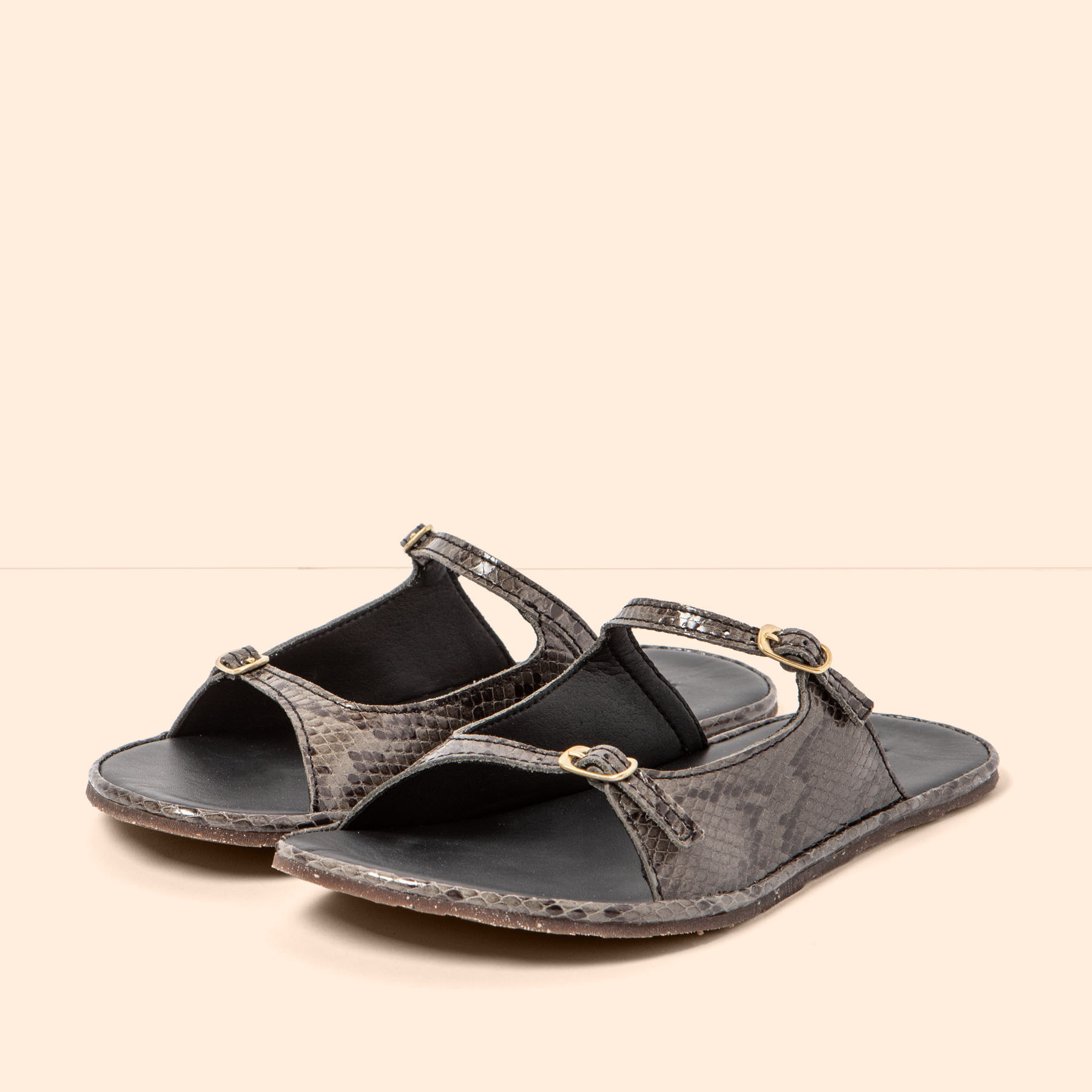 Sandalias N5684 SNAKE GREY/ BARE SANDALS color Grey