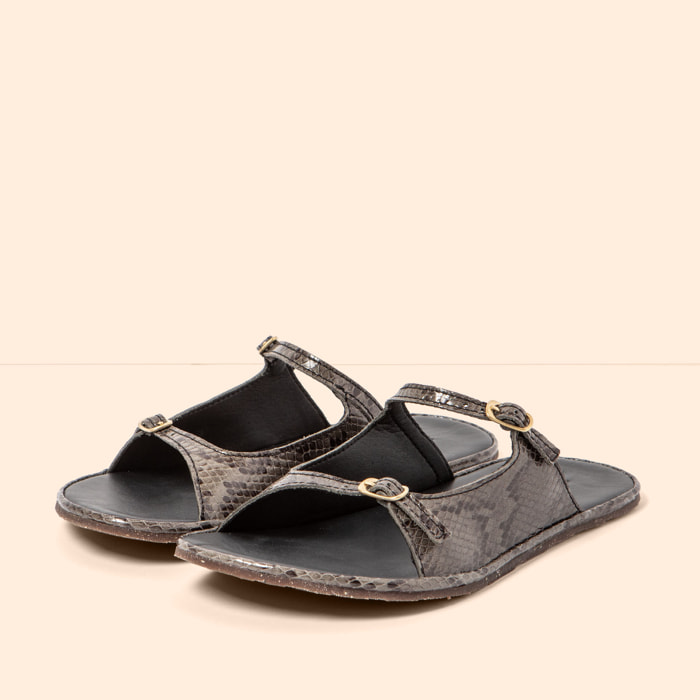 Sandalias N5684 SNAKE GREY/ BARE SANDALS color Grey