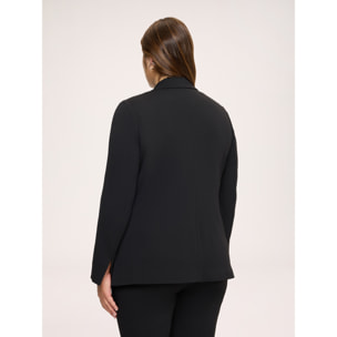 Fiorella Rubino - Blazer destrutturato in tessuto stretch - Nero