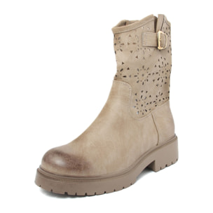 Stivaletti Donna colore Beige-Altezza tacco:4cm