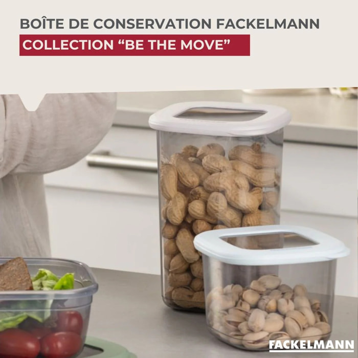 Lot de 4 Boîtes à Provisions 0,55 Litre Fackelmann Storage
