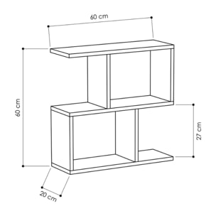 Meuble étagère bois KAAT