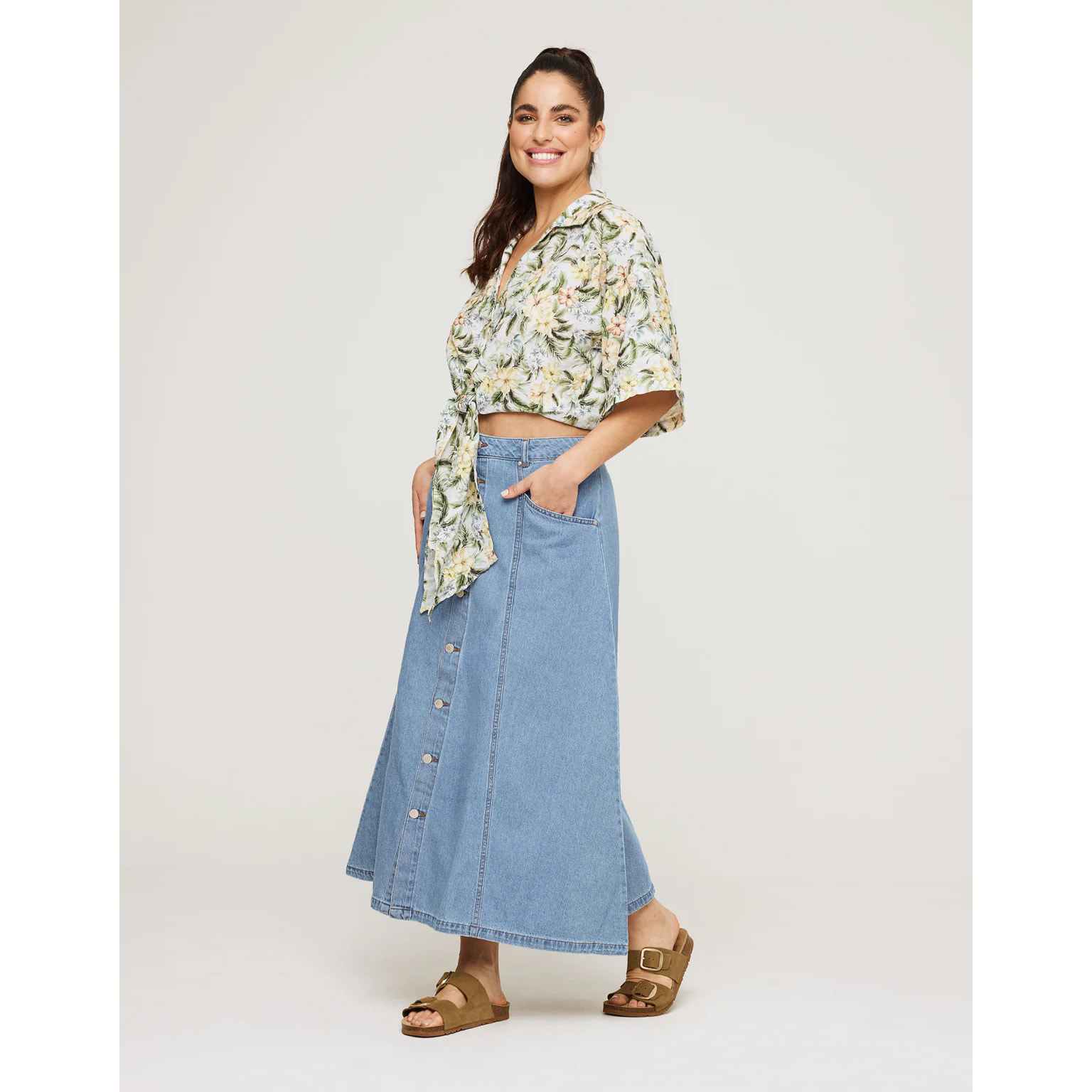 Falda Larga Denim - Jorta