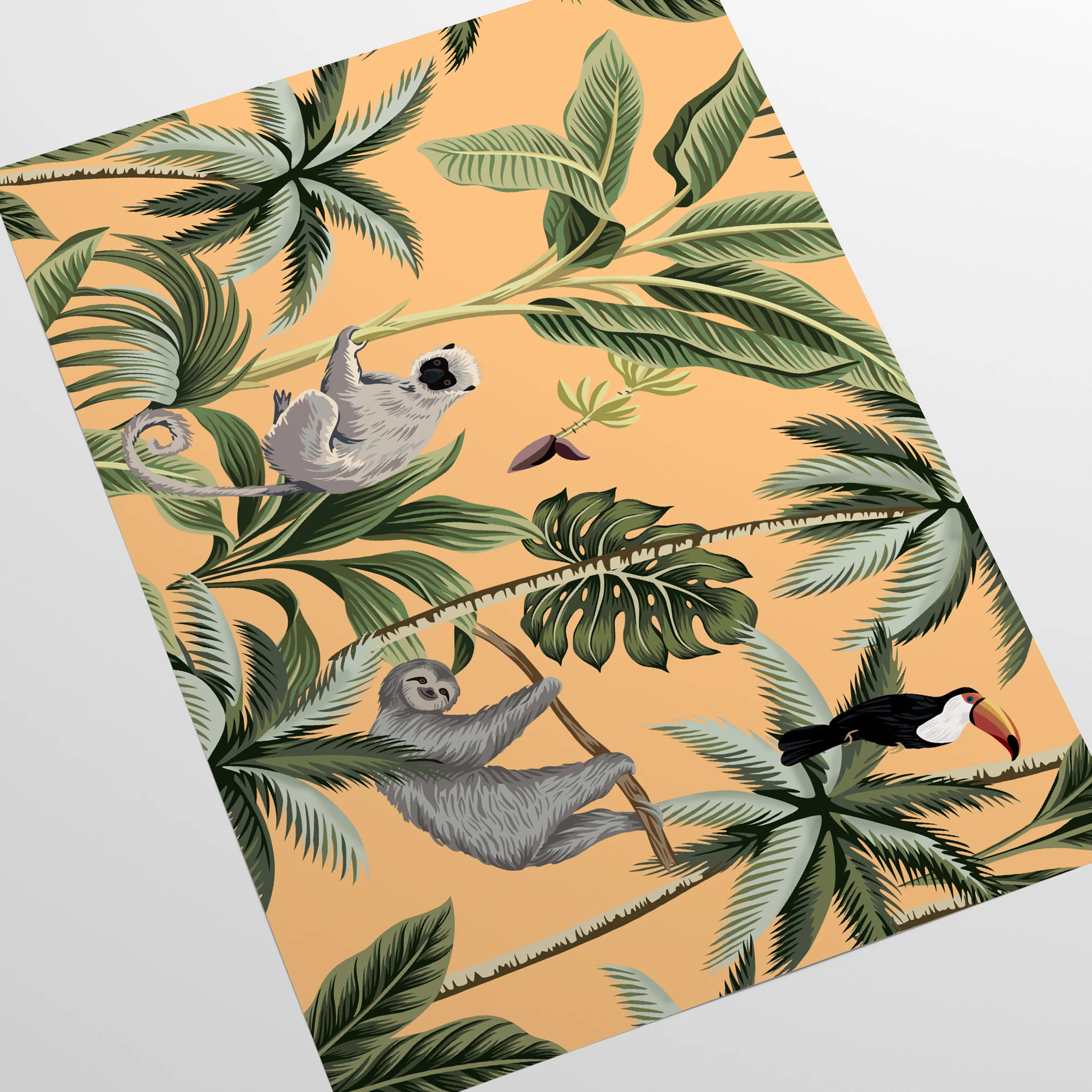 Carta da Parati Jungla Tropicale