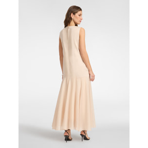 Elena Mirò - Vestido largo - Beige
