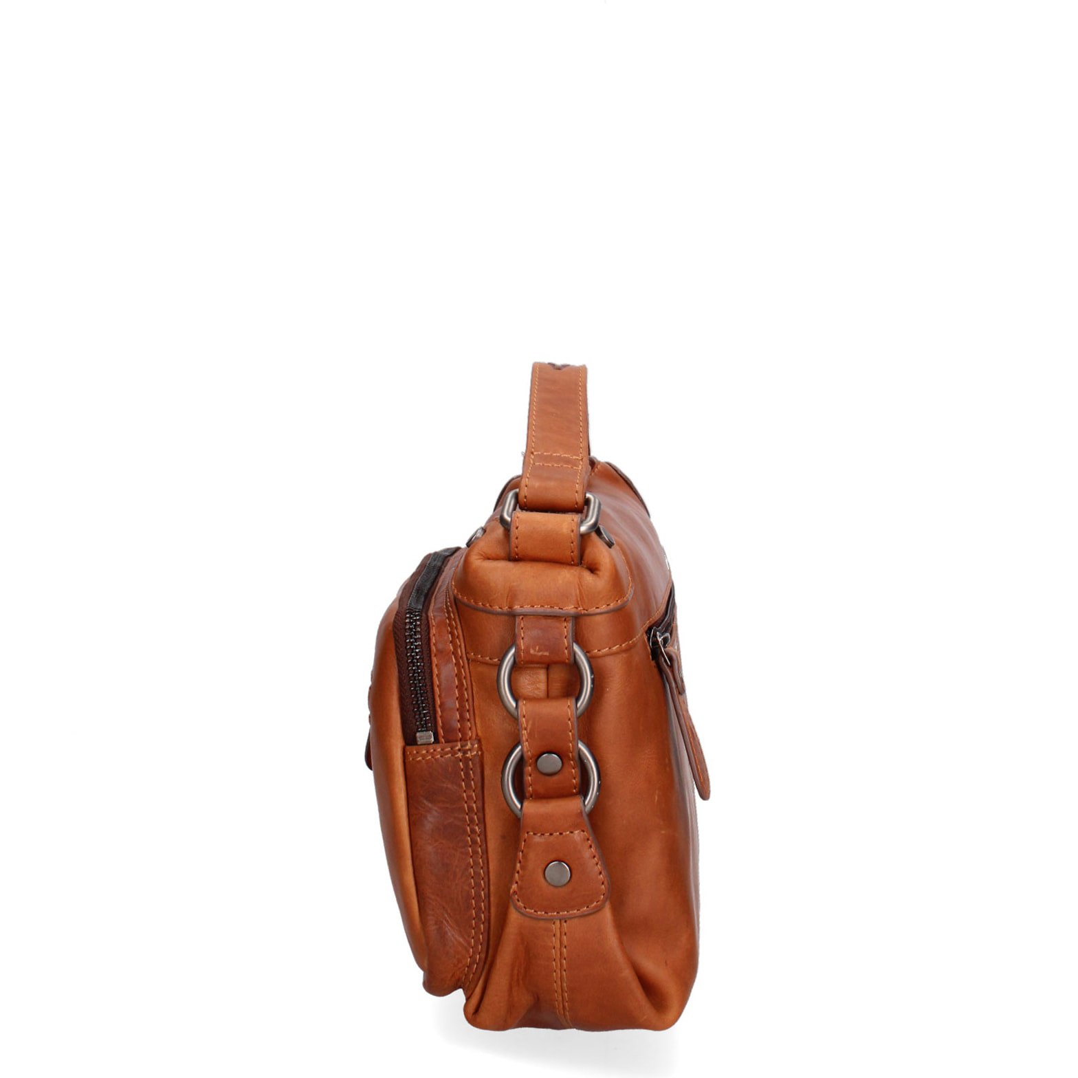 Borsa a tracolla  da uomo In Vera pelle Made in Italy 26x19x10 cm