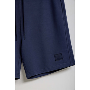 Bermuda Jonas in cotone blu marino relaxed fit con toppa in twill in gomma Polo Club