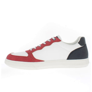 Armata di Mare Scarpe Uomo Court Sneakers Casual con Soletta Rimovibile in Memory Foam AMU W24M606 Red Off White