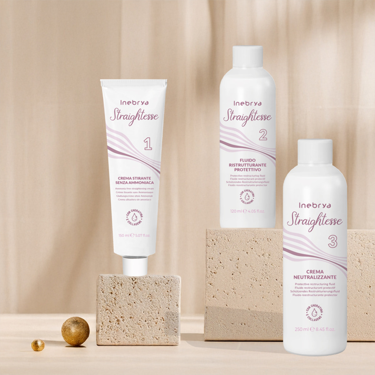 INEBRYA Bionic Straight Kit 3 Steps Ammonia Free