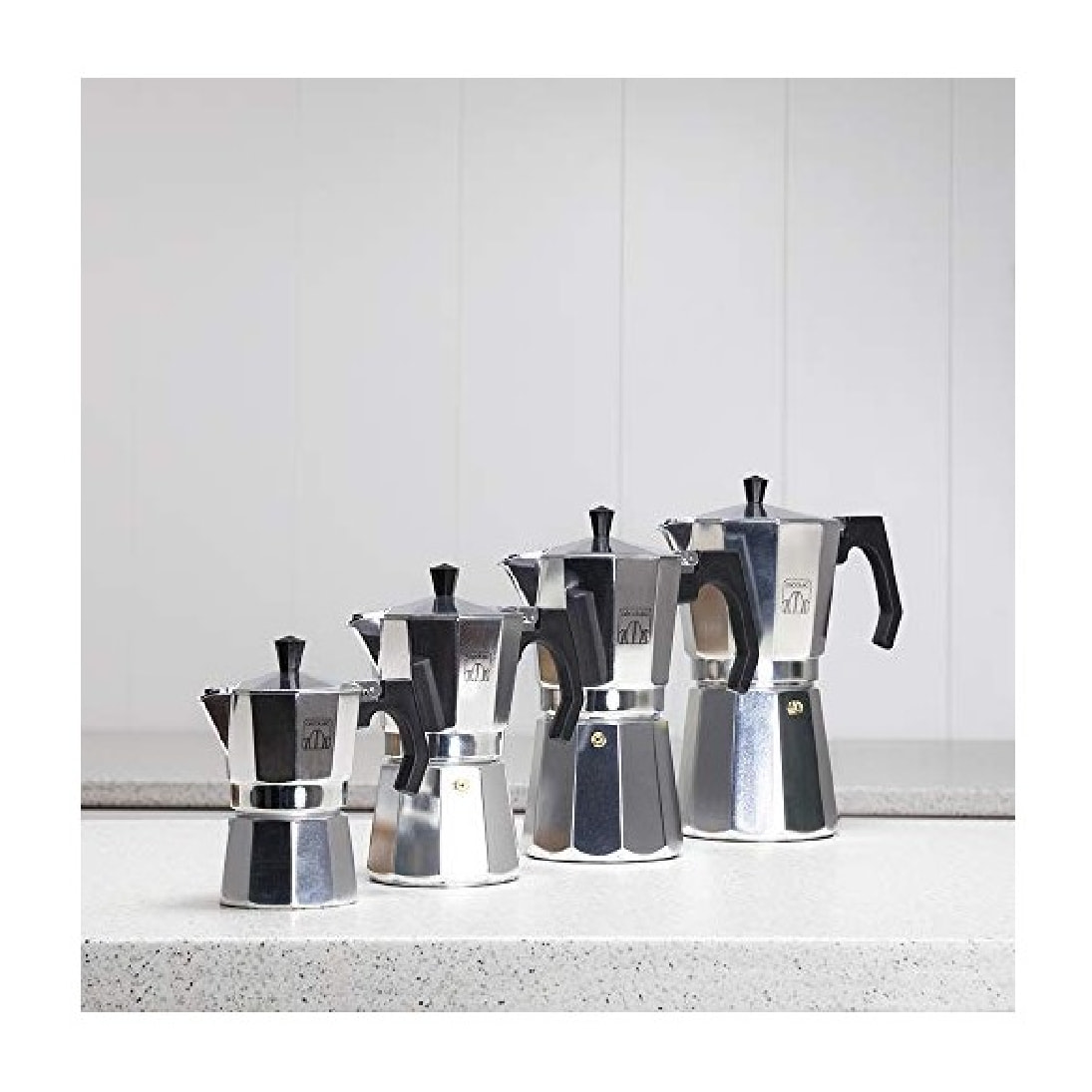 Cecotec Cafetera Italiana MokClassic 600 Shiny. Fabricada en Aluminio Fundido Ap