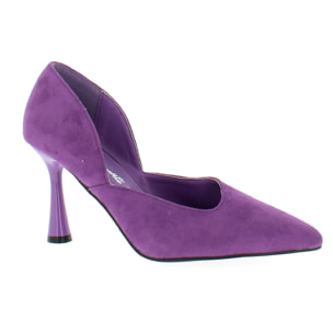 Marina Galanti Scarpe Donna Microfiber Stiletto Pumps 90 MG W24A069 Purple