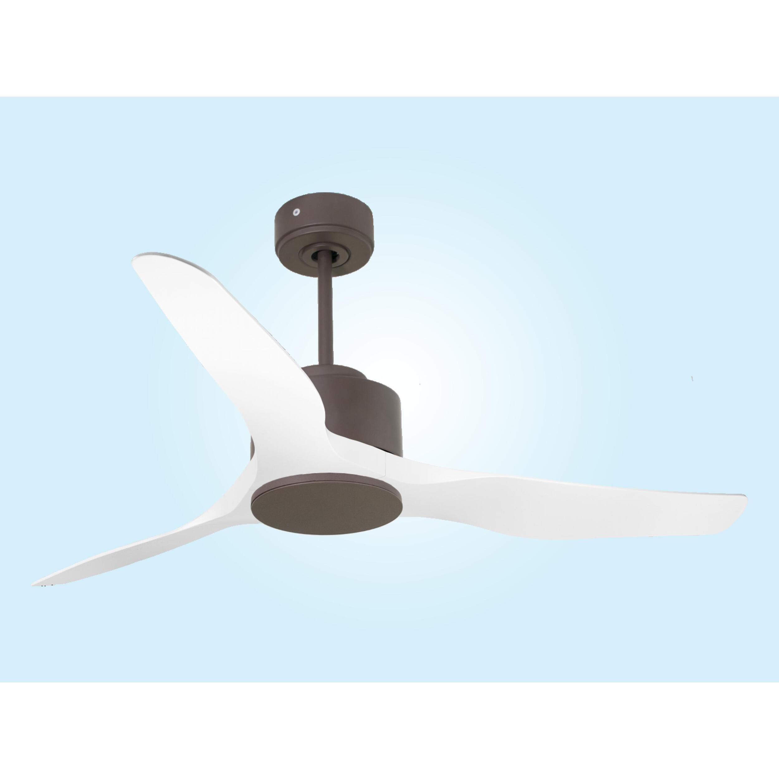 Ventilateur de plafond ø127 cm avec Wifi Réversible Hypersilence 40   W Chocolat