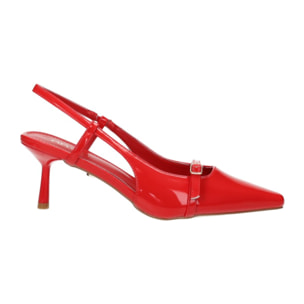 Décolleté sling back Donna Tata Italia Rosso