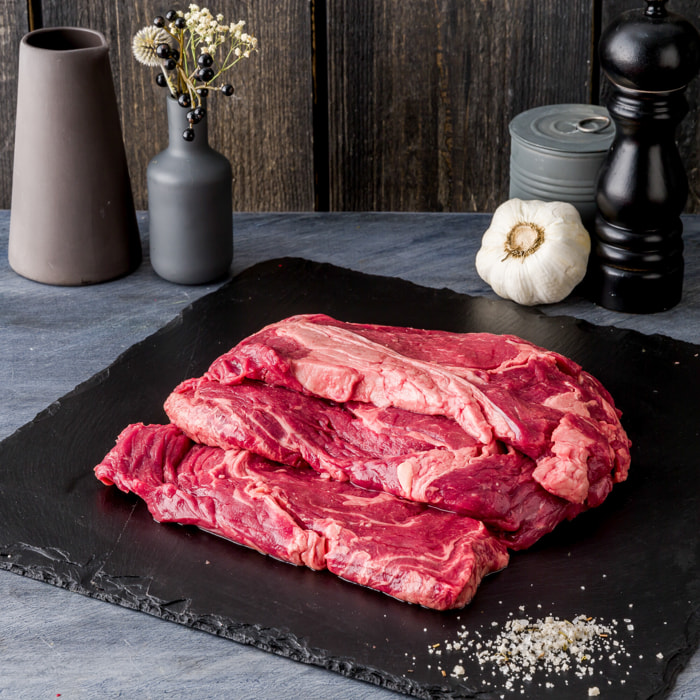 Basse-cote de boeuf Blonde d'Aquitaine 3 tranches 400g - France