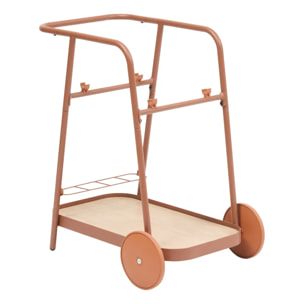 Desserte de jardin Easiness acajou 2 niveaux