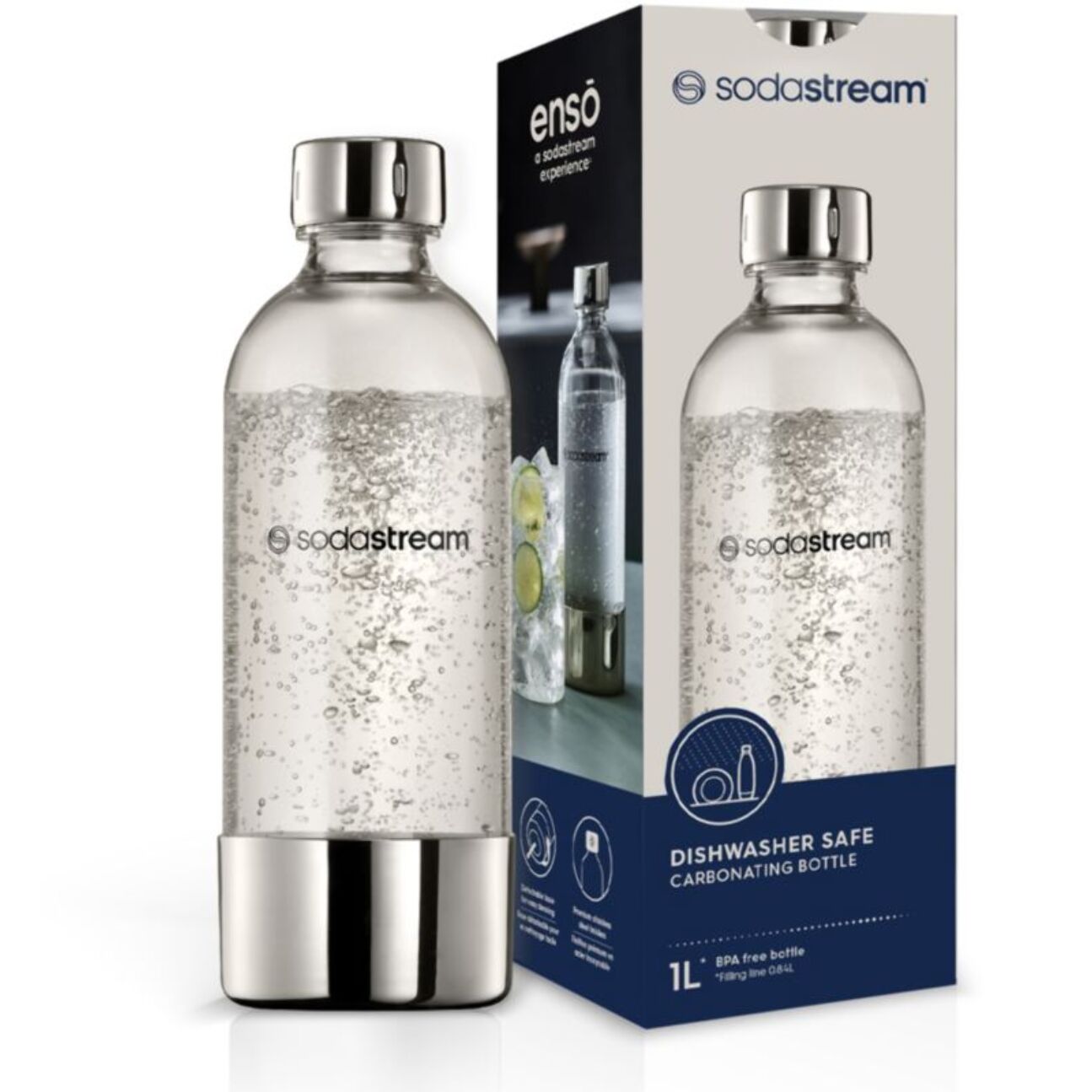 Bouteille SODASTREAM 1L lave-vaisselle ENSO Métal