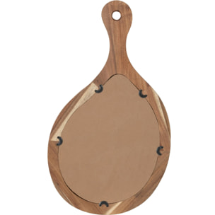 J-Line miroir Palette - bois/verre - naturel - small -  36 x 63 cm