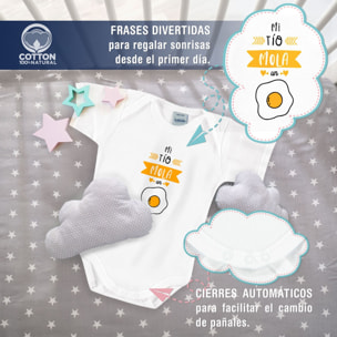 Body bebé frases manga corta hombro