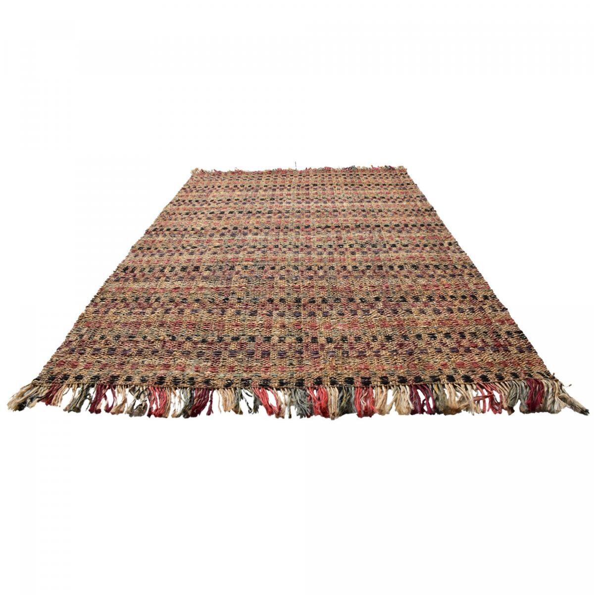 Tapis jute fait à la main motif géométrique HEGE