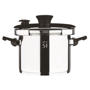 Olla a presión de ø22cm 6l en acero inoxidable leon san ignacio