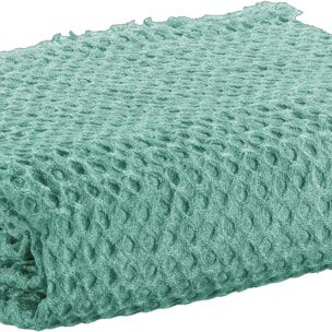 Plaid Jaya 100% Polyester Bleu Canard