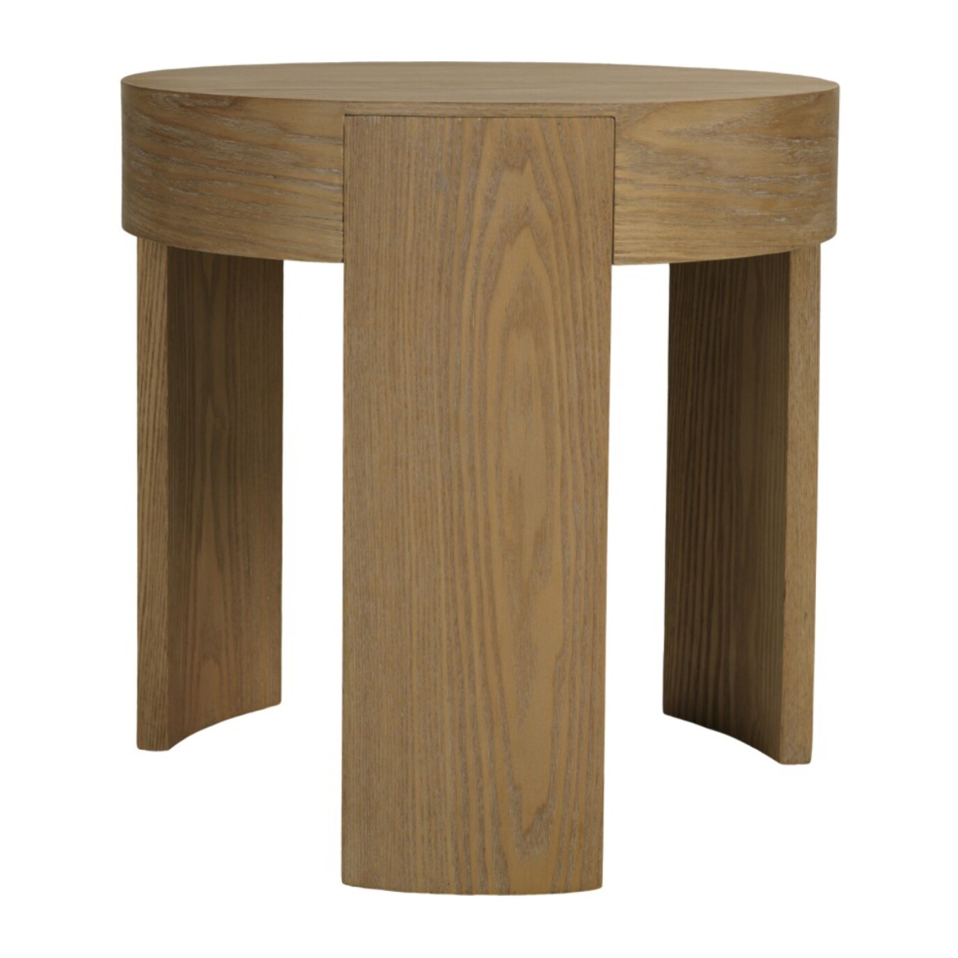 ELLA - Table d'appoint ronde D50cm couleur naturelle design arrondi