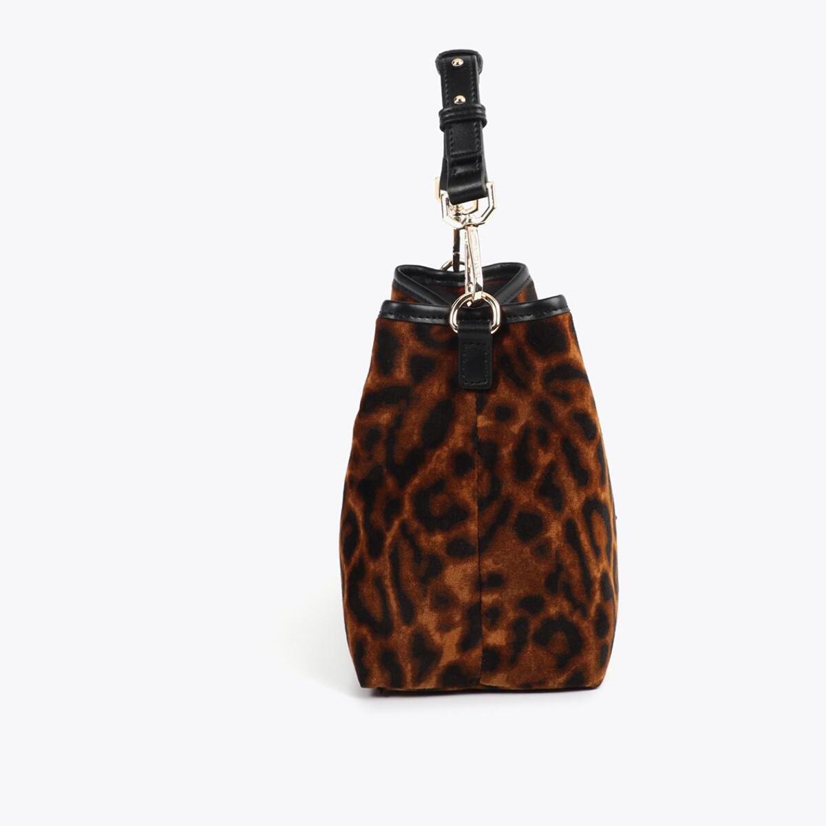 Borsa Tessuto Stampa Animale Patch Scudo