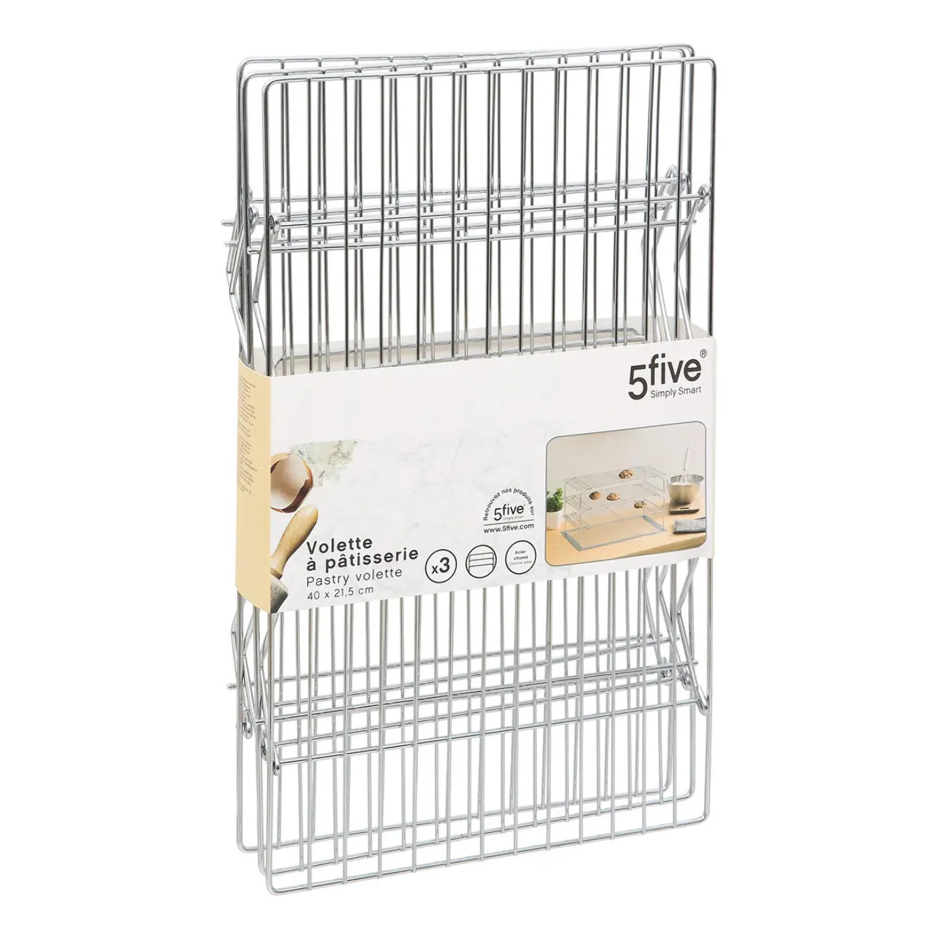 3 volettes à pâtisserie en acier