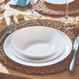 Service de table 18 pièces - Pampille Blanc - Luminarc