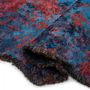 ATINOU Tapis salon kilim, Forme originale, Tissé à la main