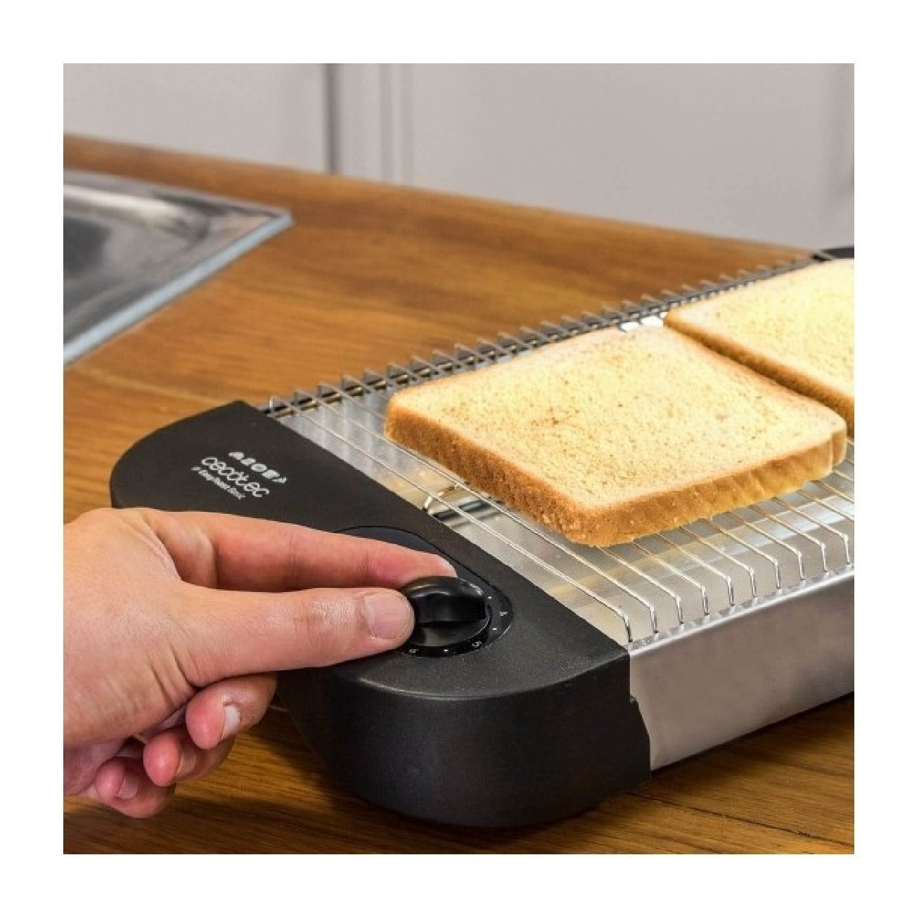 Tostador Plano horizontal Turbo Easy Toast Basic. 900 W, 6 Niveles, Resistencias