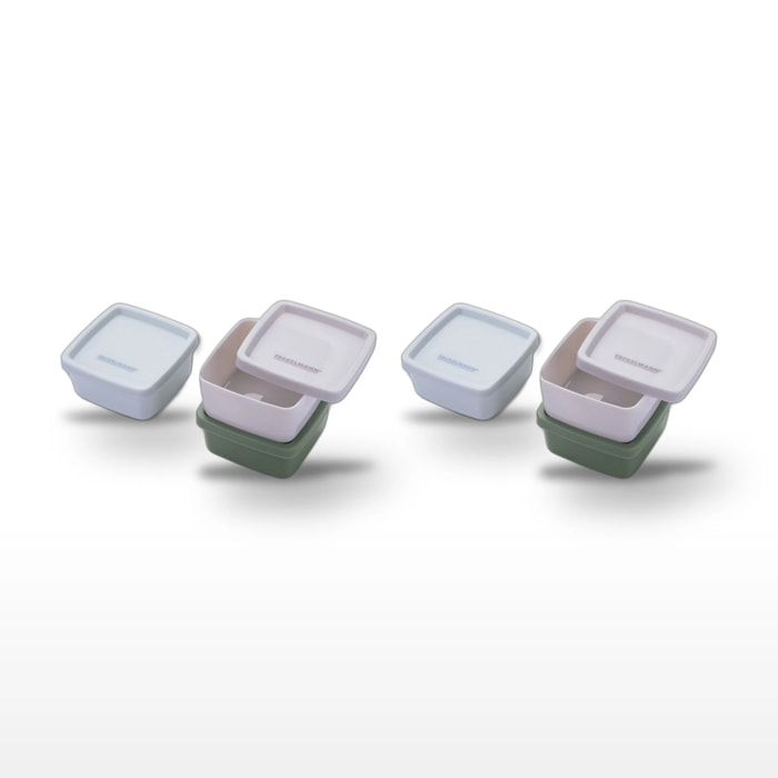 Lot de 2 lunchbox 500ml avec 2 ustensiles de cuisine Fackelmann Storage