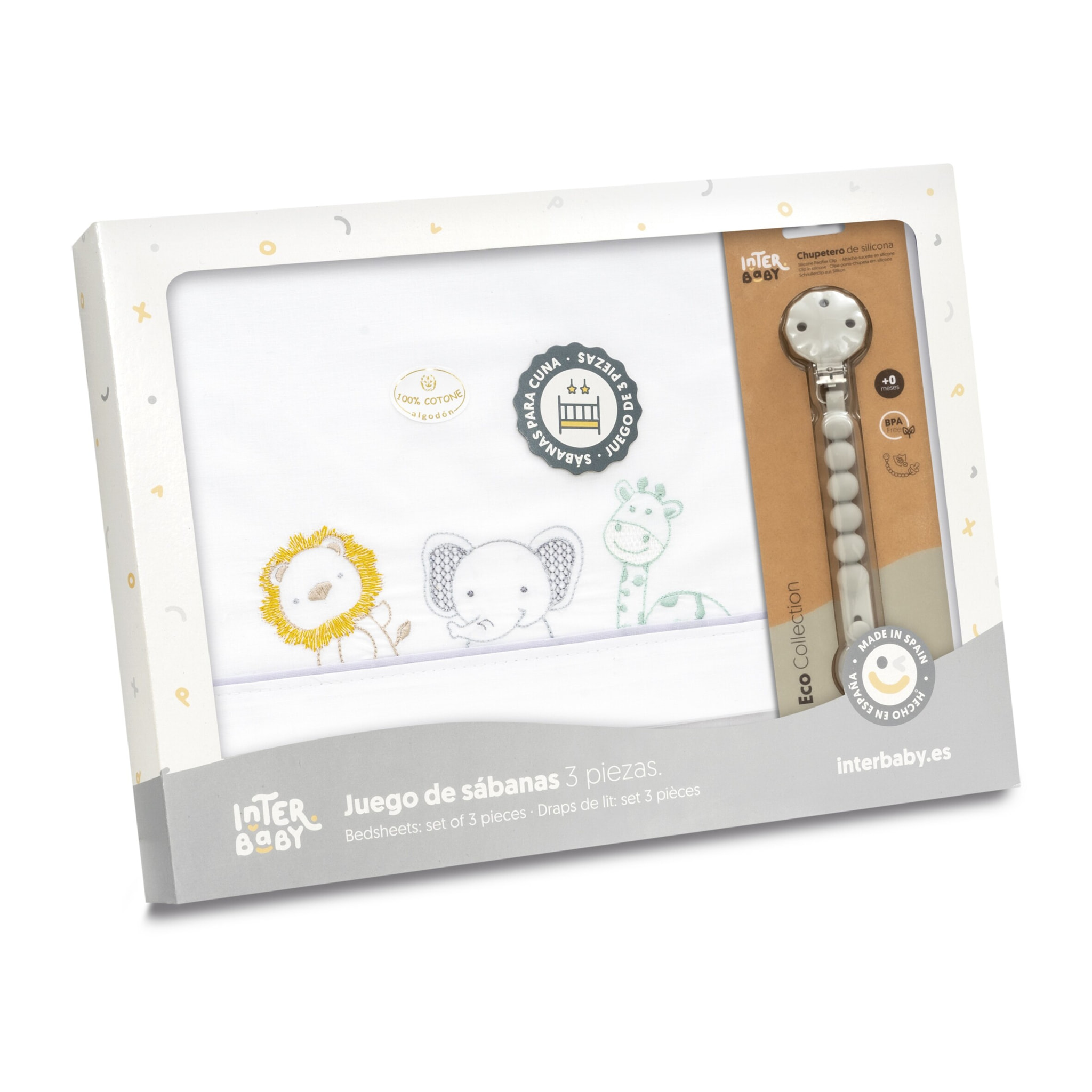 Triptico Cuna Selva + Broche Blanco