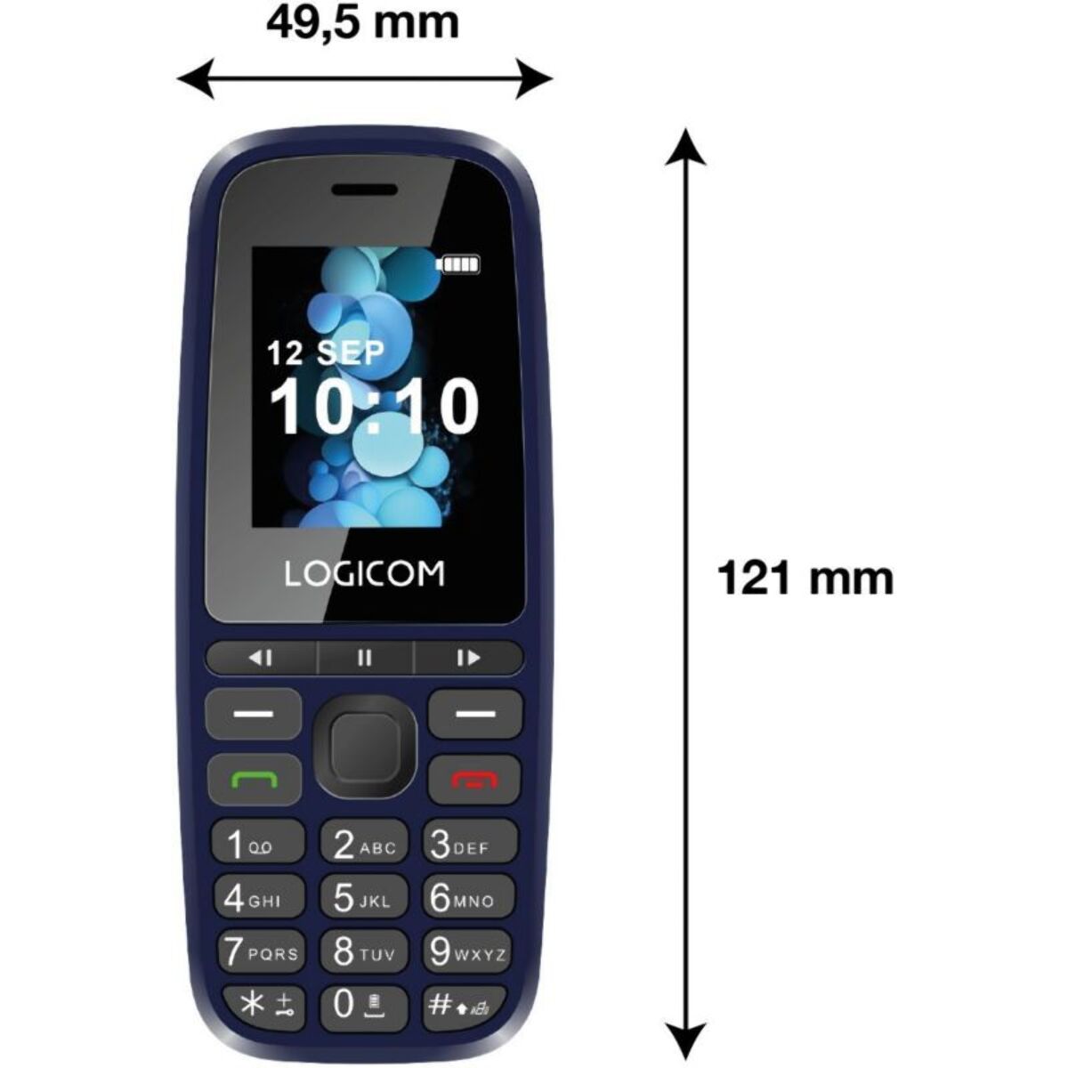 Téléphone portable LOGICOM Posh 402 Bleu 4G