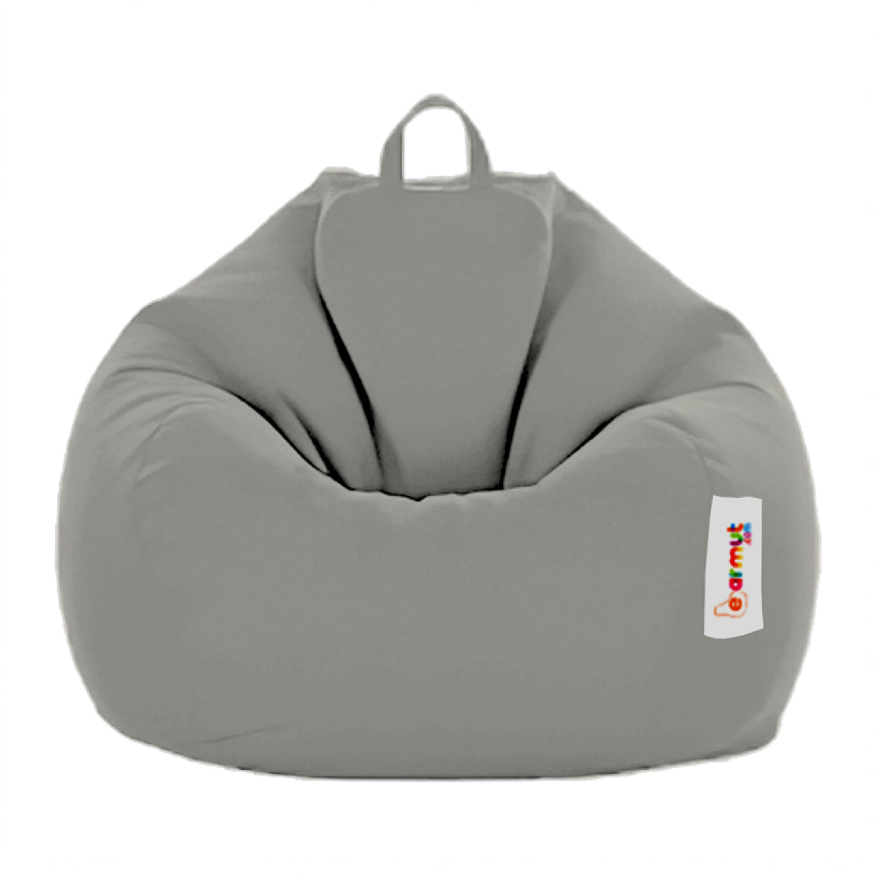 Pouf poire d'extérieur 130x115cm gris KAYAR