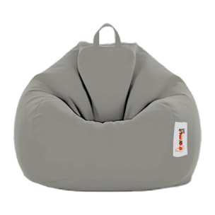 Pouf poire d'extérieur 130x115cm gris KAYAR