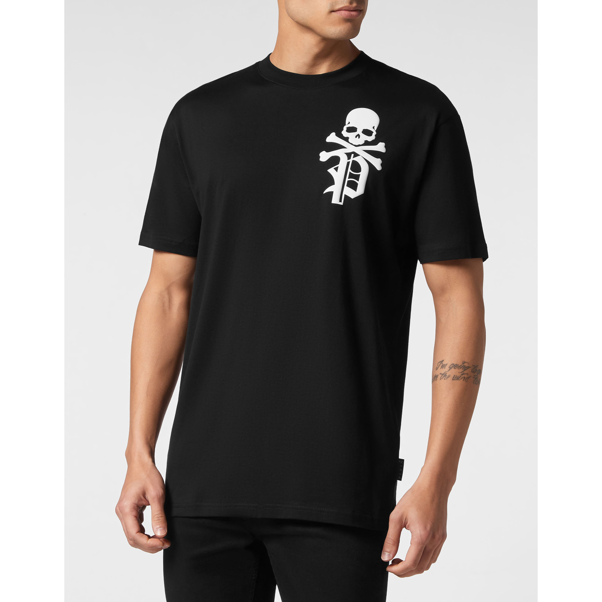 PHILIPP PLEIN T-Shirt Round Neck SKULL&BONES