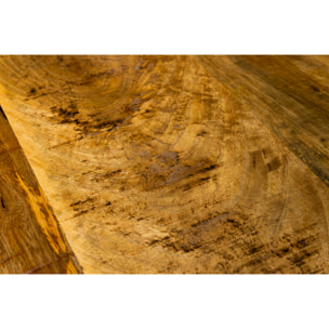 YORK - TAVOLINI QUADRATI GRANDI SET 1/2 MANGO E FERRO - misura 60X60X45