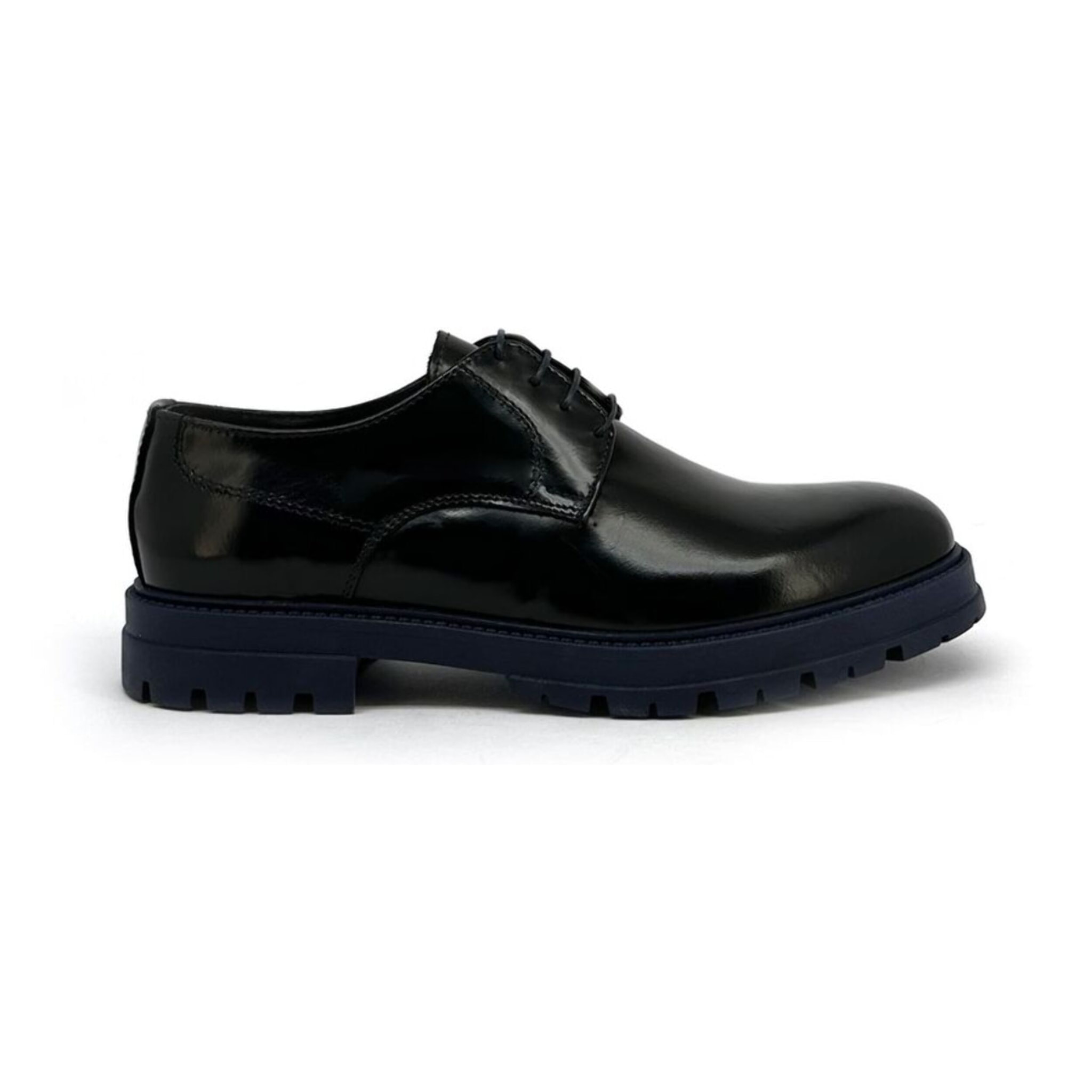 Zapatos Oxford para Hombre - Duca di Morrone Italo Leather Black/Blue