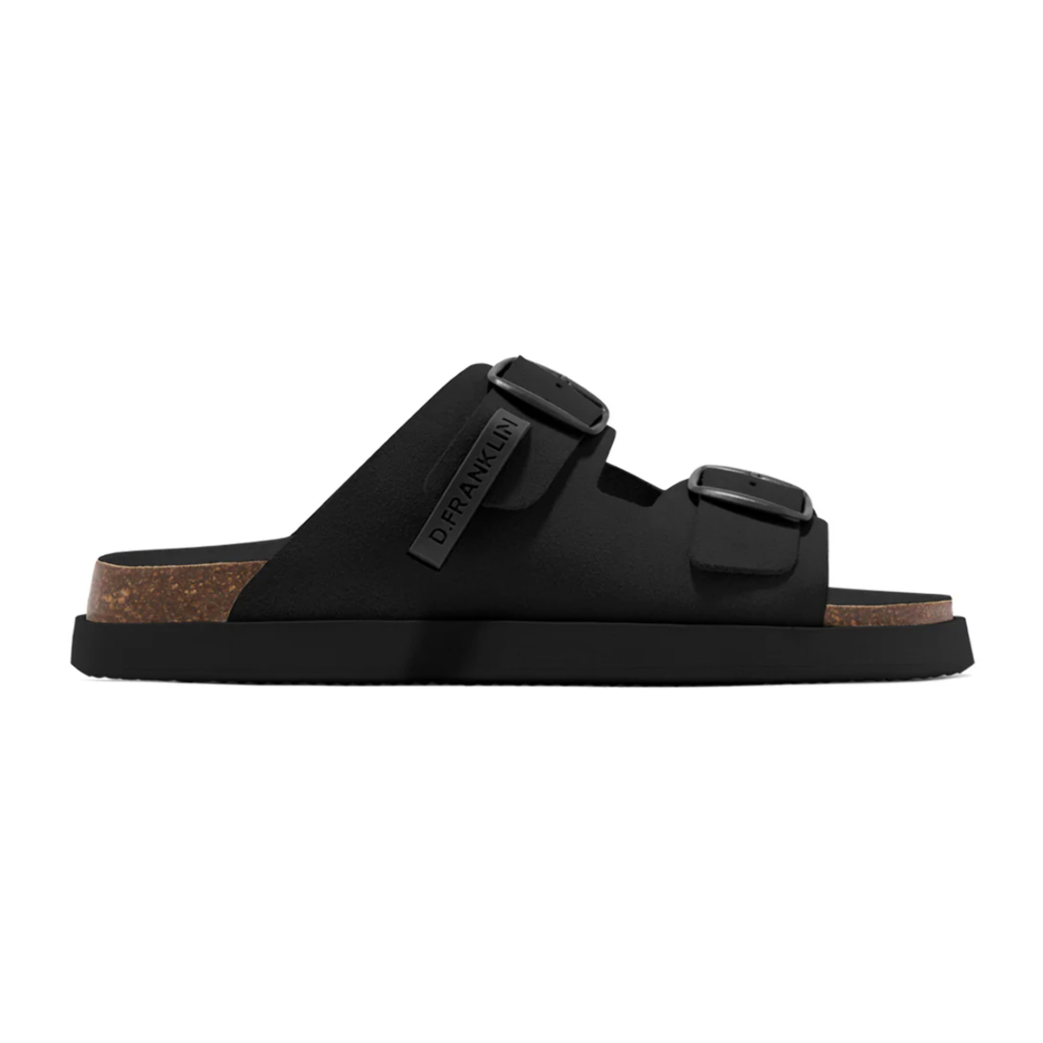 Sandalias Vibe Unisex Cierre Hebilla Color Negro