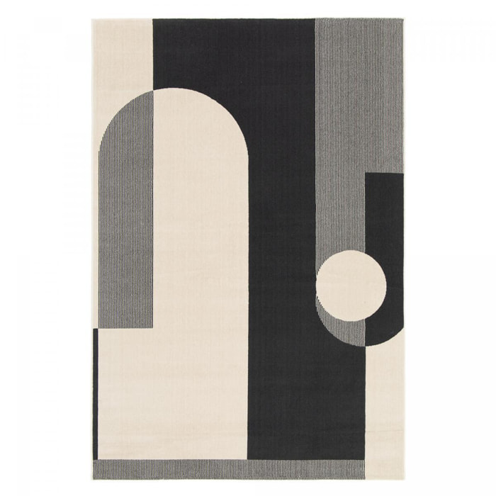 Tapis salon et chambre tissé motif géométrique KUDI