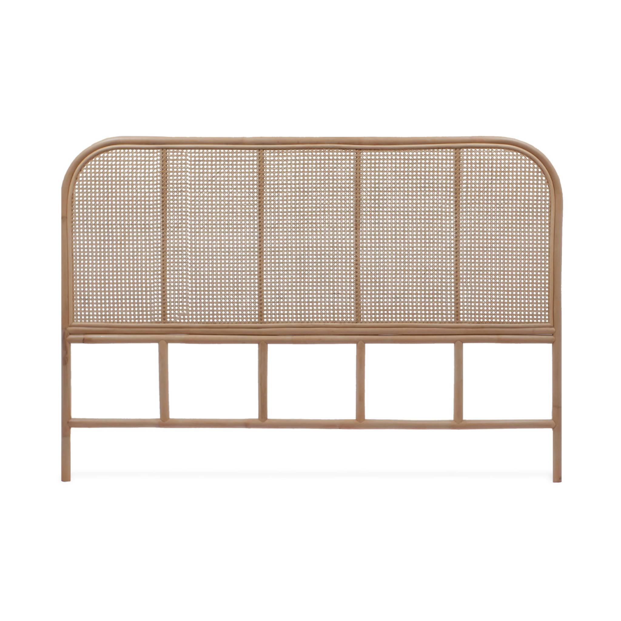 Tête de lit bohème rotin naturel et cannage SUMATRA
