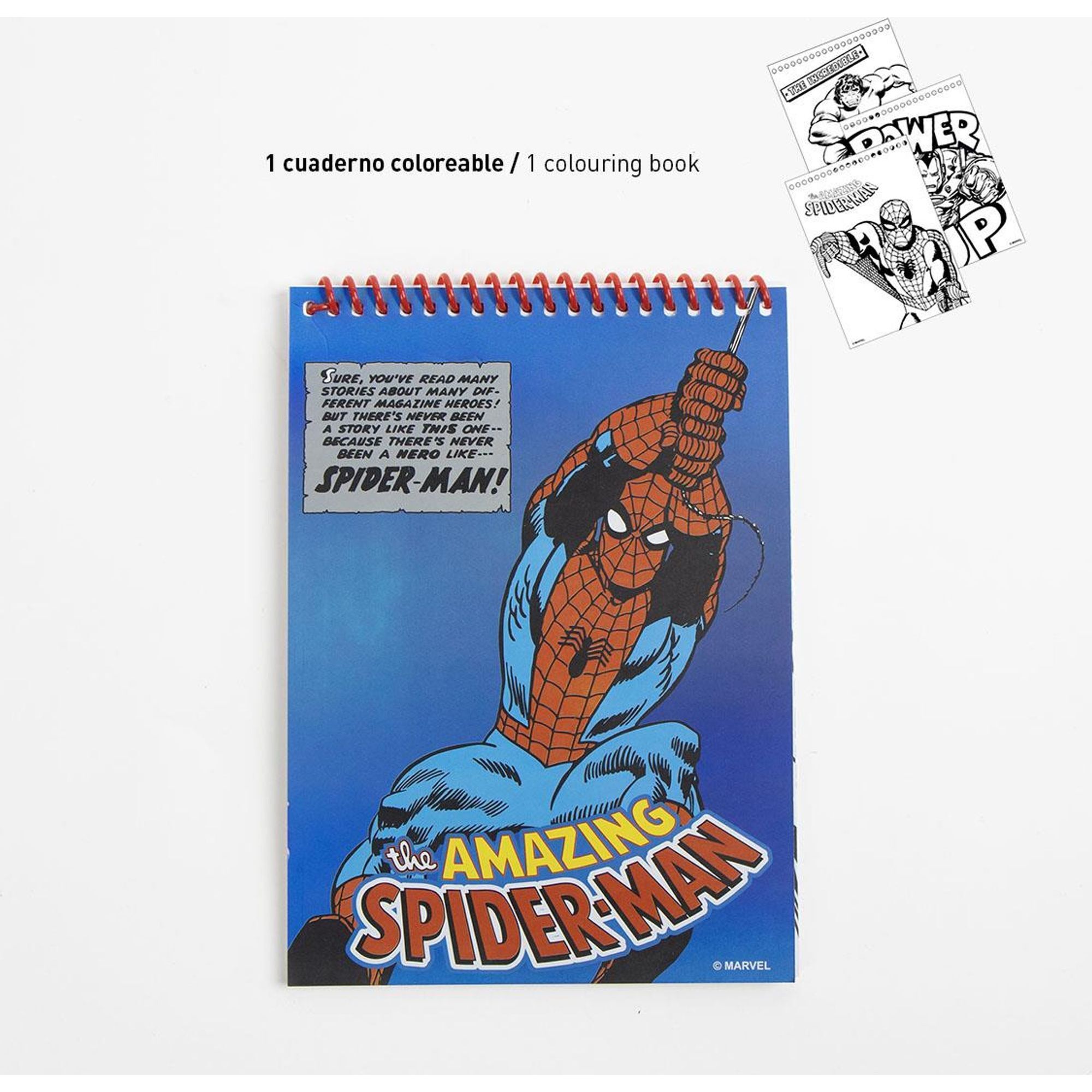 Conjunto De Papelería Coloreable Marvel 30.0 X 30.0 X 2.5 Cm
