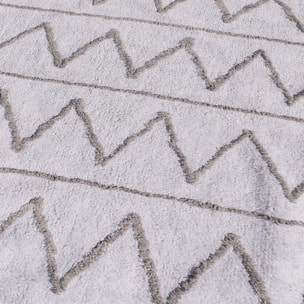 Tapis enfant Fait main BERBER SPIRIT Blanc 60x110 en coton